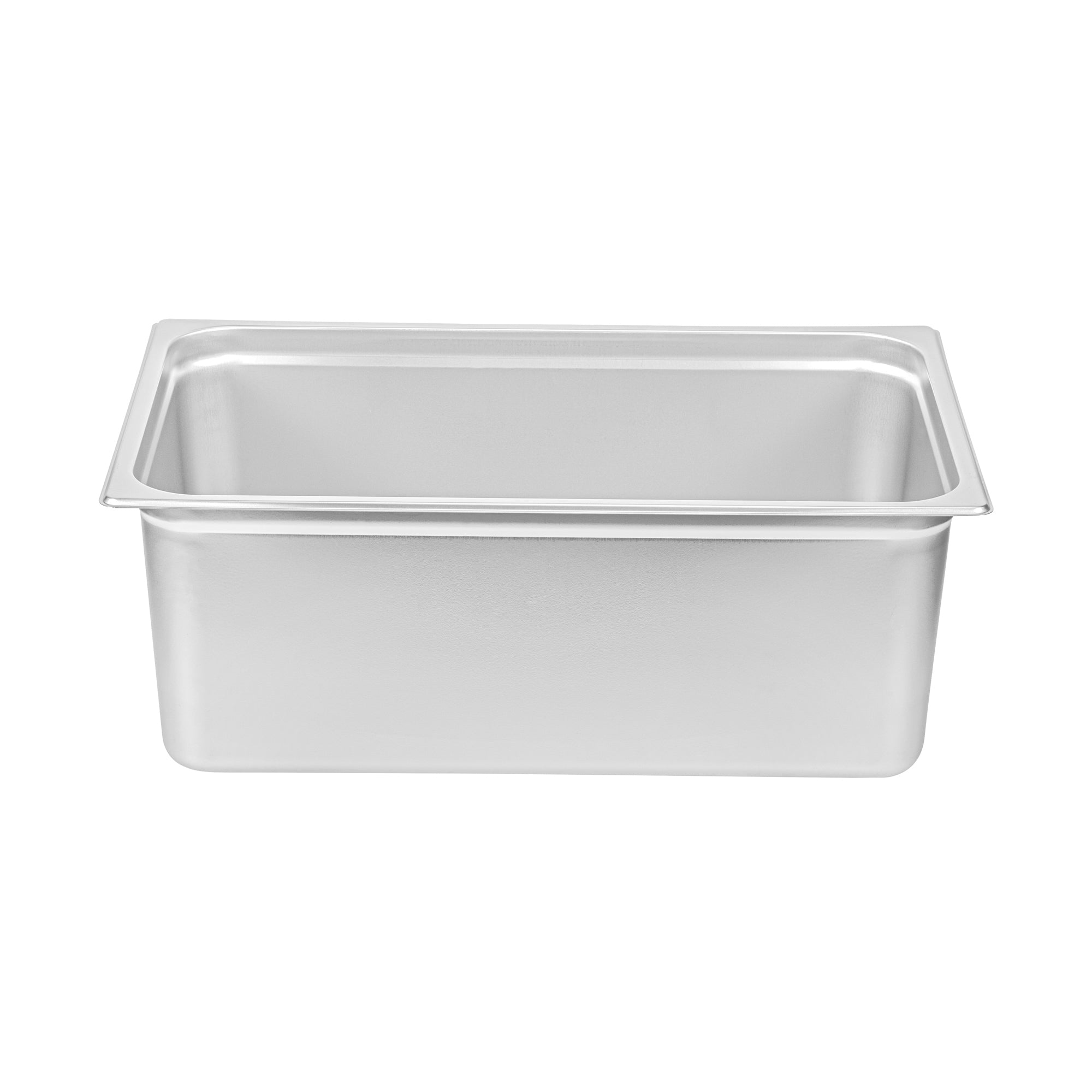 Kitchen Tek Stainless Steel Full Size Steam Table Pan - 8 Inch Deep, Anti Jam, 24 Gauge - 6 count box