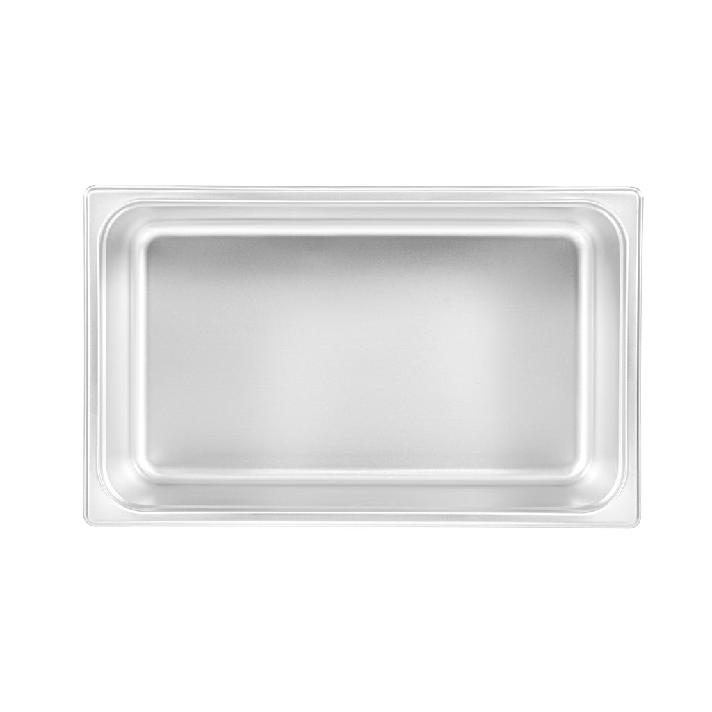 Kitchen Tek Stainless Steel Full Size Steam Table Pan - 8 Inch Deep, Anti Jam, 24 Gauge - 6 count box
