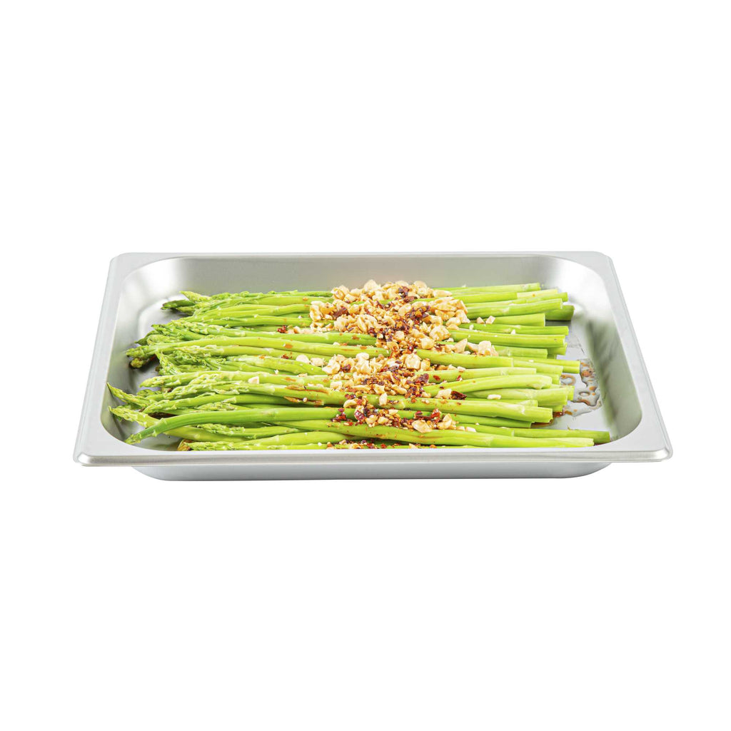 Kitchen Tek Stainless Steel 1/2 Size Steam Table Pan - 1 1/4 Inch Deep, Anti Jam, 24 Gauge - 1 count box