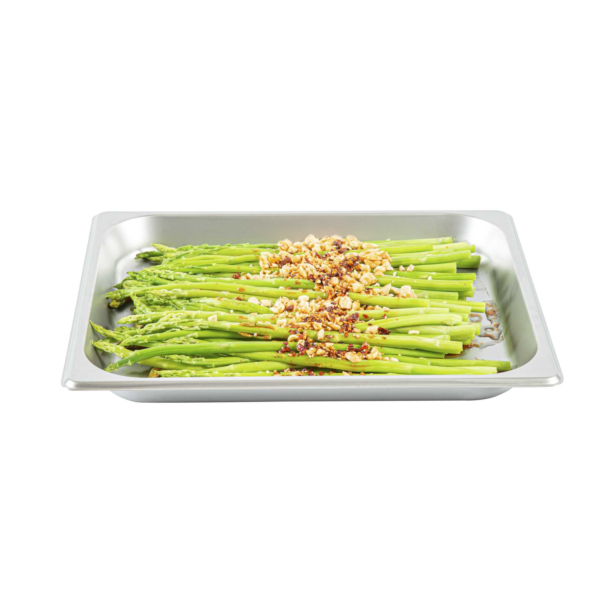 Kitchen Tek Stainless Steel 1/2 Size Steam Table Pan - 1 1/4 Inch Deep, Anti Jam, 24 Gauge - 1 count box