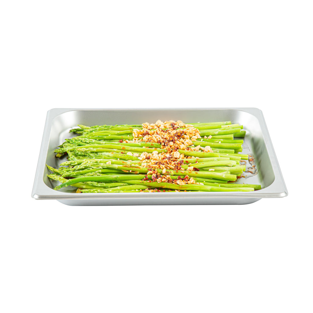 Kitchen Tek Stainless Steel 1/2 Size Steam Table Pan - 1 1/4 Inch Deep, Anti Jam, 24 Gauge - 12 count box