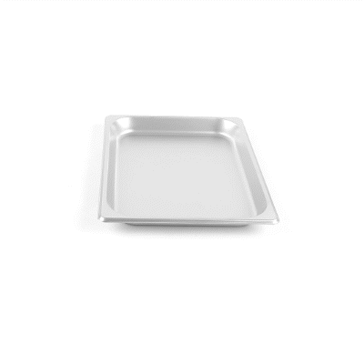 Kitchen Tek Stainless Steel 1/2 Size Steam Table Pan - 1 1/4 Inch Deep, Anti Jam, 24 Gauge - 12 count box