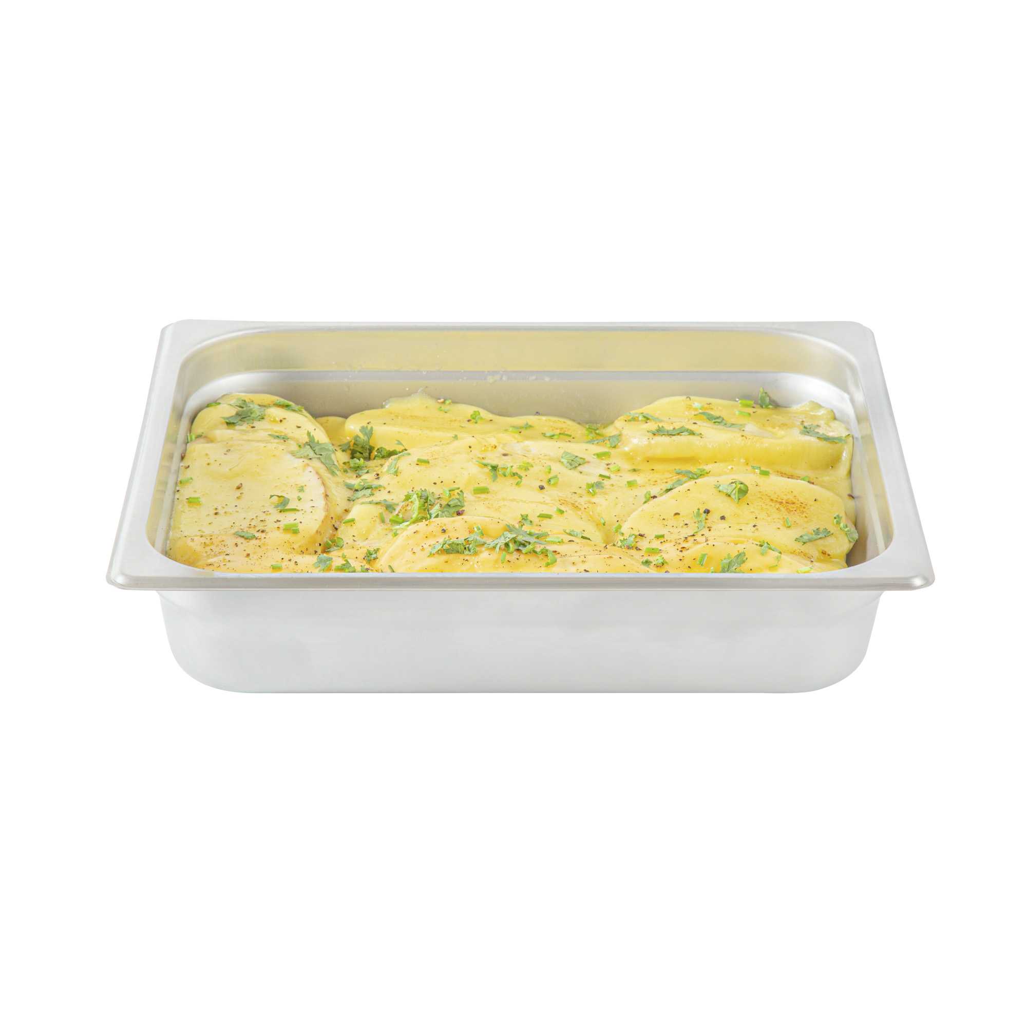Kitchen Tek Stainless Steel 1/2 Size Steam Table Pan - 2 1/2 Inch Deep, Anti Jam, 24 Gauge - 1 count box