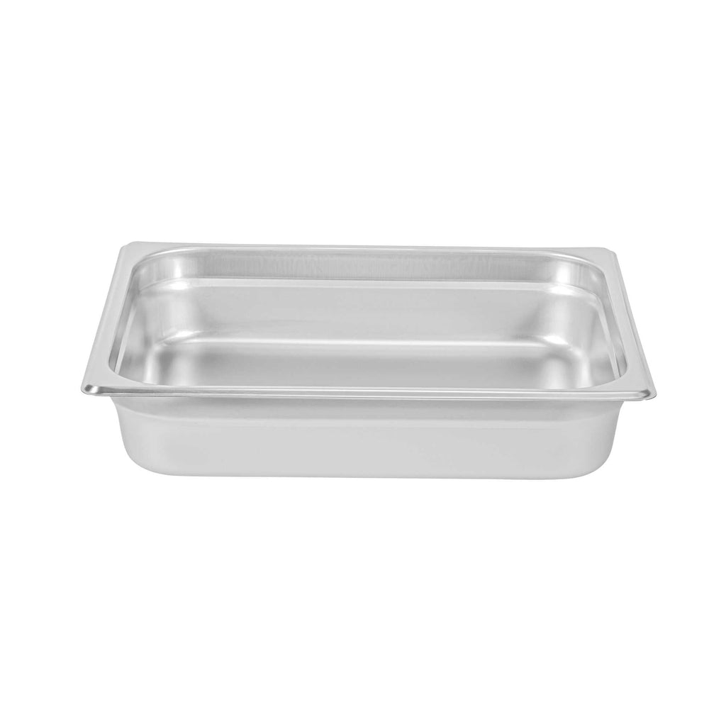 Kitchen Tek Stainless Steel 1/2 Size Steam Table Pan - 2 1/2 Inch Deep, Anti Jam, 24 Gauge - 1 count box