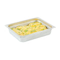 Kitchen Tek Stainless Steel 1/2 Size Steam Table Pan - 2 1/2 Inch Deep, Anti Jam, 24 Gauge - 12 count box