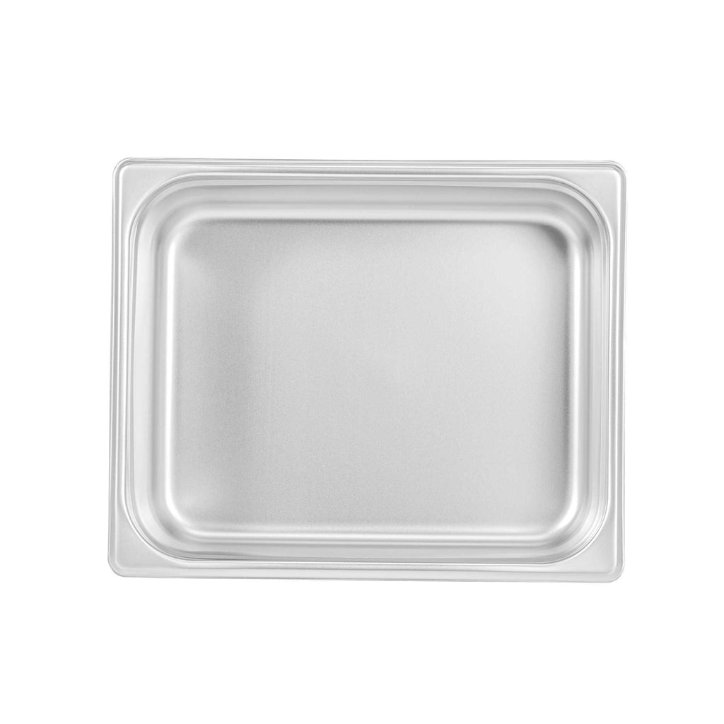 Kitchen Tek Stainless Steel 1/2 Size Steam Table Pan - 4 Inch Deep, Anti Jam, 24 Gauge - 1 count box