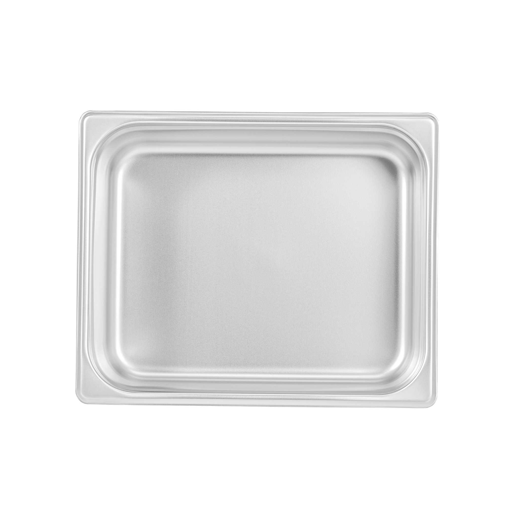 Kitchen Tek Stainless Steel 1/2 Size Steam Table Pan - 4 Inch Deep, Anti Jam, 24 Gauge - 1 count box