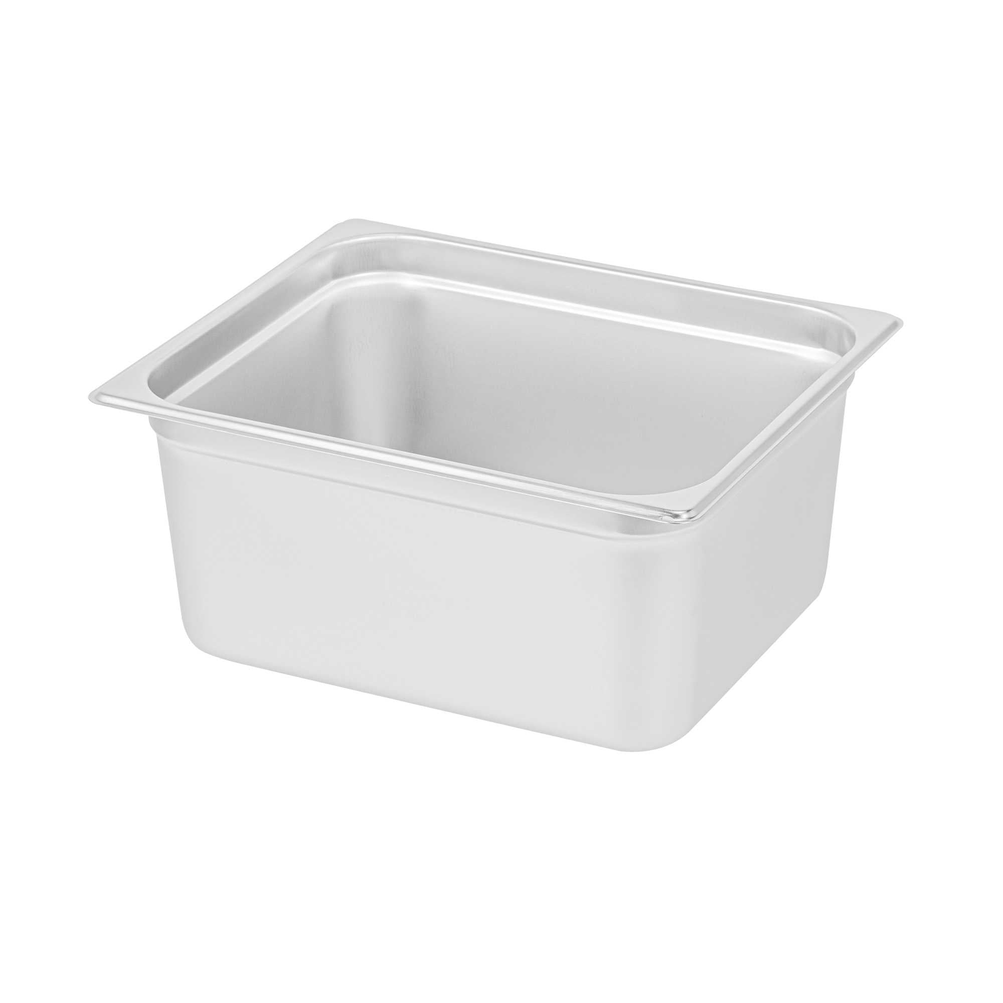 Kitchen Tek Stainless Steel 1/2 Size Steam Table Pan - 6 Inch Deep, Anti Jam, 24 Gauge - 1 count box
