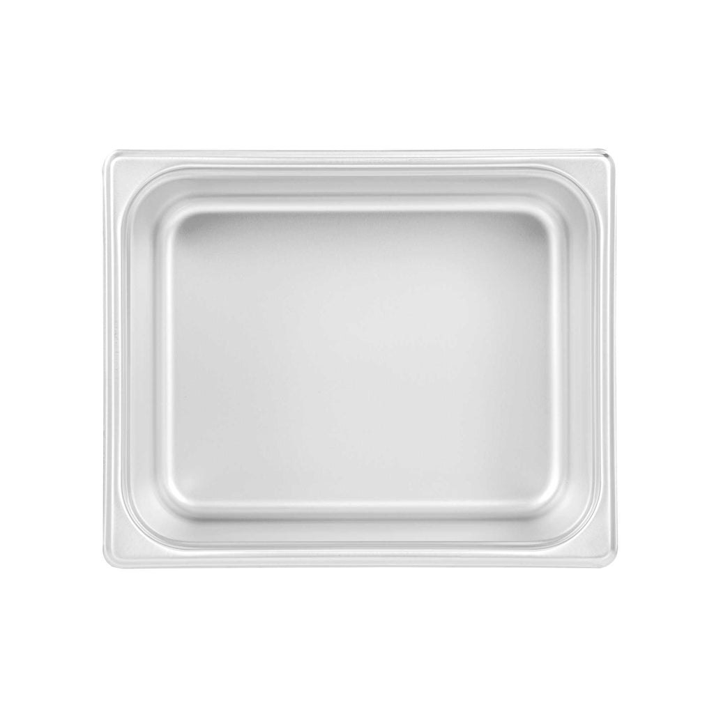 Kitchen Tek Stainless Steel 1/2 Size Steam Table Pan - 6 Inch Deep, Anti Jam, 24 Gauge - 1 count box