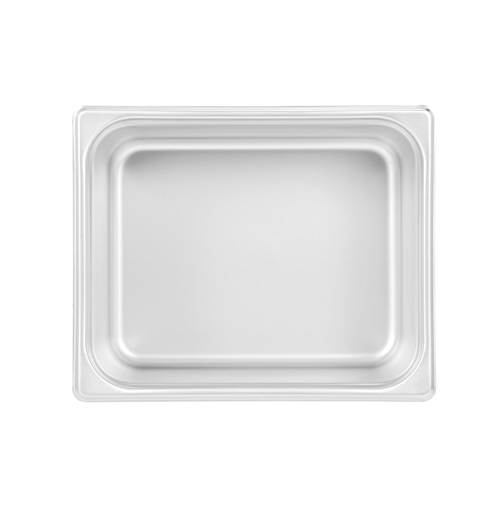 Kitchen Tek Stainless Steel 1/2 Size Steam Table Pan - 6 Inch Deep, Anti Jam, 24 Gauge - 6 count box
