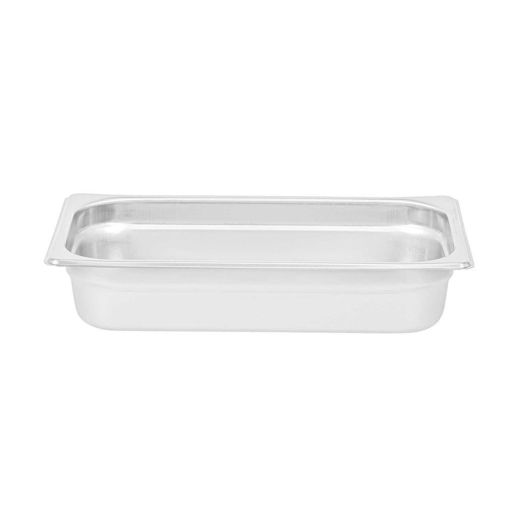 Kitchen Tek Stainless Steel 1/3 Size Steam Table Pan - 2 1/2 Inch Deep, Anti Jam, 24 Gauge - 1 count box