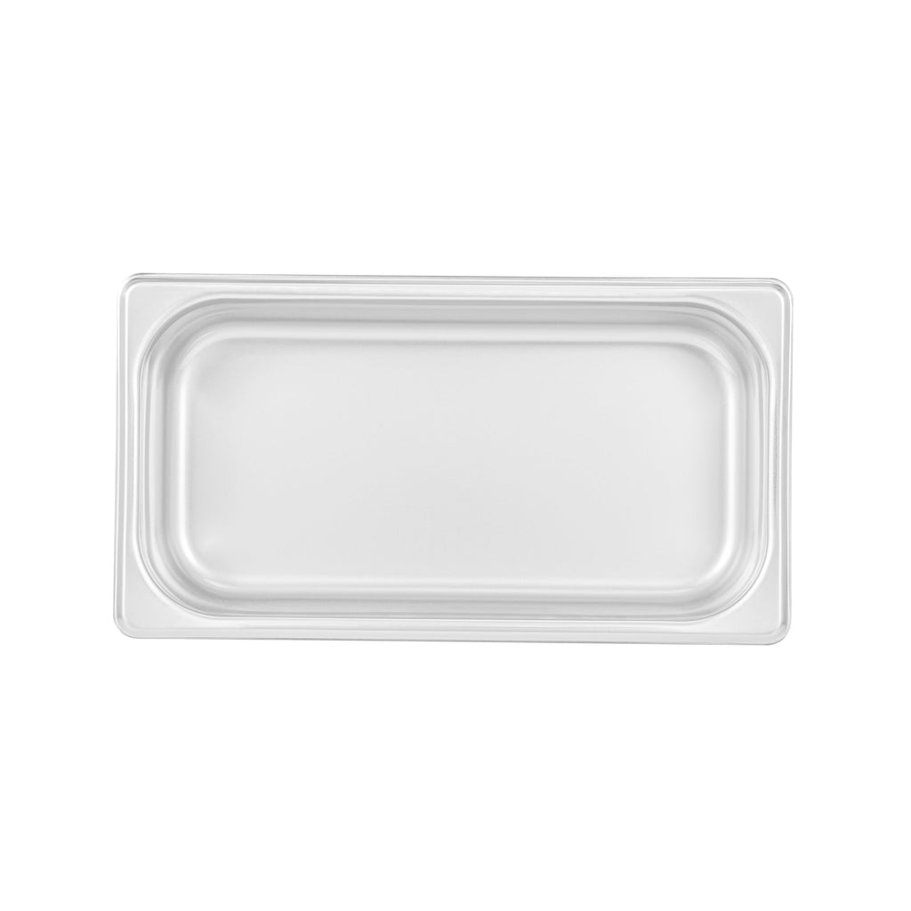 Kitchen Tek Stainless Steel 1/3 Size Steam Table Pan - 2 1/2 Inch Deep, Anti Jam, 24 Gauge - 12 count box
