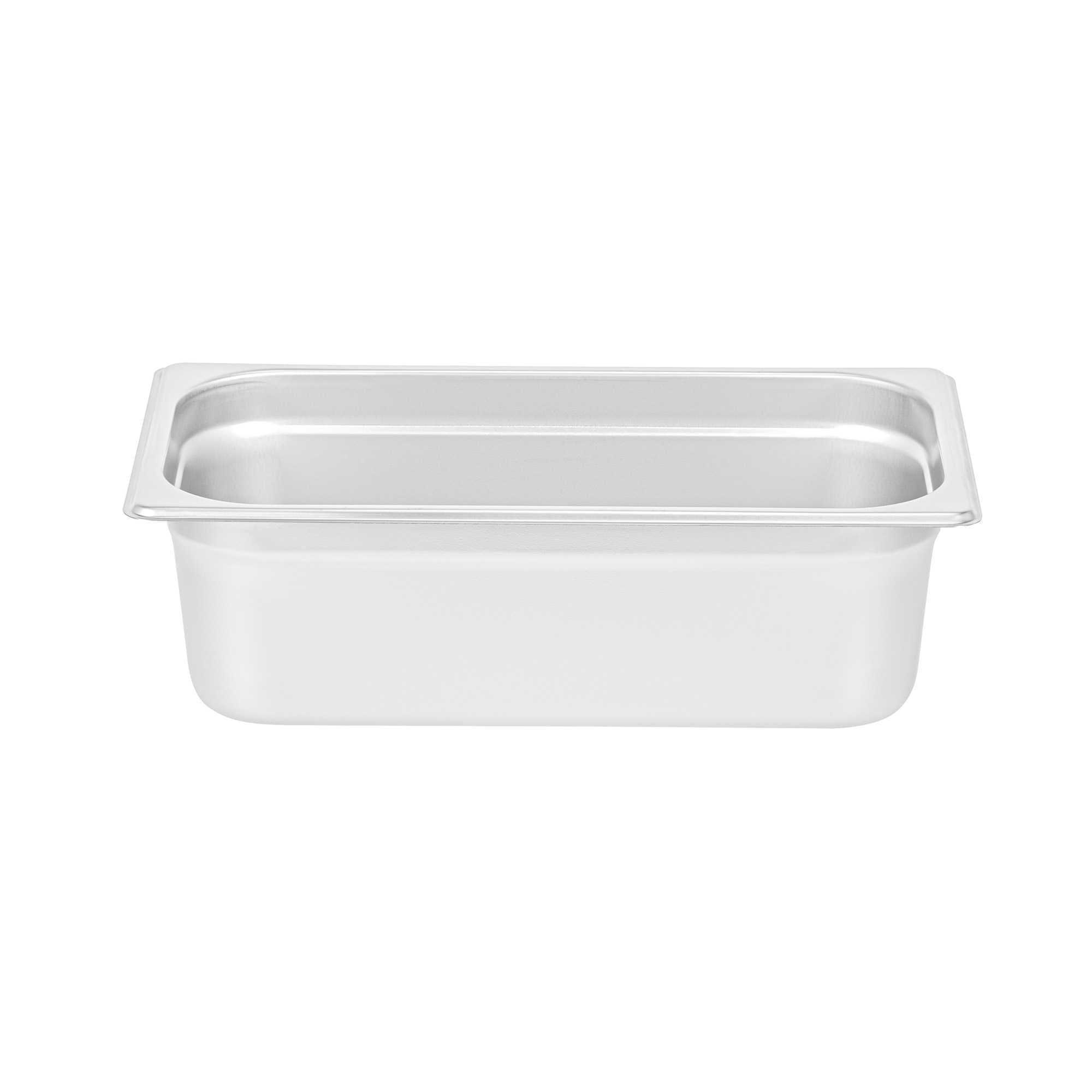 Kitchen Tek Stainless Steel 1/3 Size Steam Table Pan - 4 Inch Deep, Anti Jam, 24 Gauge - 1 count box