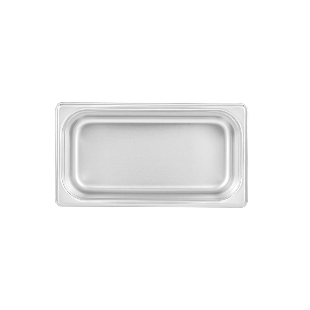 Kitchen Tek Stainless Steel 1/3 Size Steam Table Pan - 4 Inch Deep, Anti Jam, 24 Gauge - 1 count box