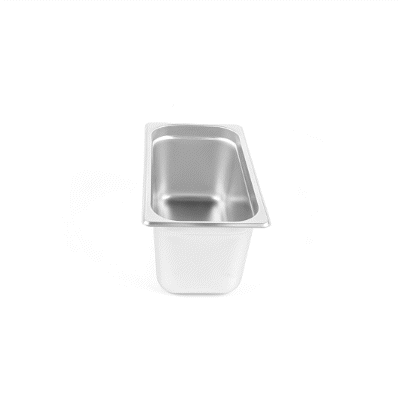 Kitchen Tek Stainless Steel 1/3 Size Steam Table Pan - 6 Inch Deep, Anti Jam, 24 Gauge - 12 count box