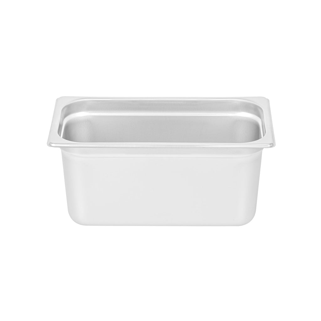 Kitchen Tek Stainless Steel 1/3 Size Steam Table Pan - 6 Inch Deep, Anti Jam, 24 Gauge - 12 count box