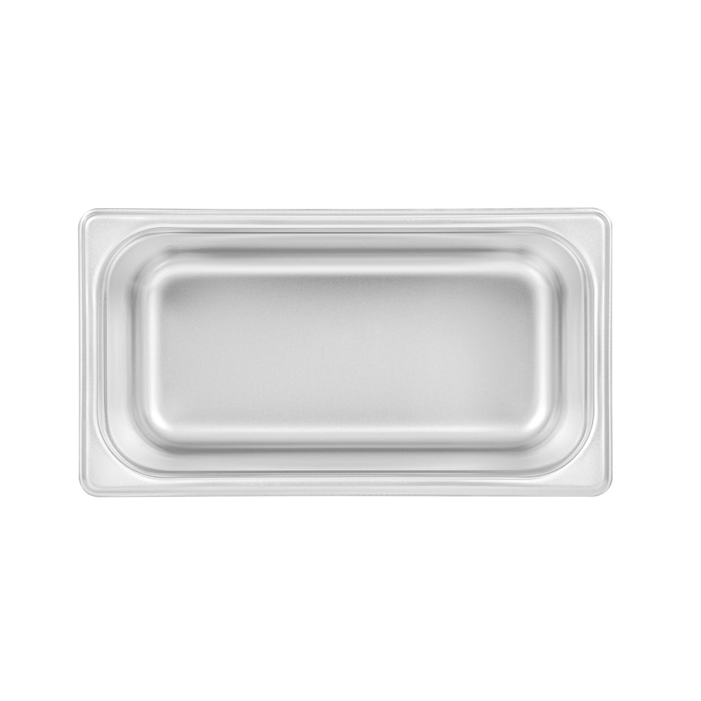 Kitchen Tek Stainless Steel 1/3 Size Steam Table Pan - 6 Inch Deep, Anti Jam, 24 Gauge - 12 count box