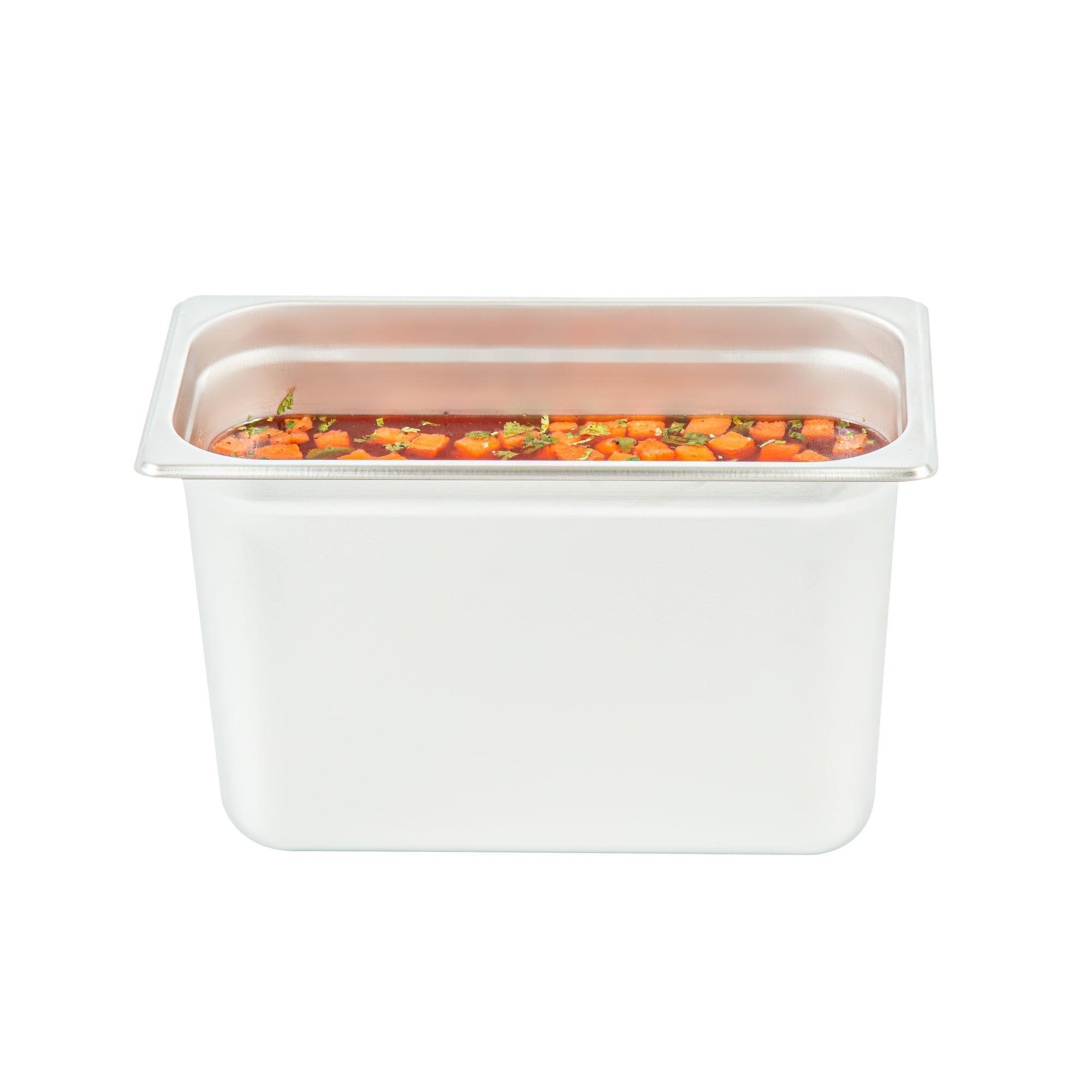 Kitchen Tek Stainless Steel 1/3 Size Steam Table Pan - 8 Inch Deep, Anti Jam, 24 Gauge - 12 count box