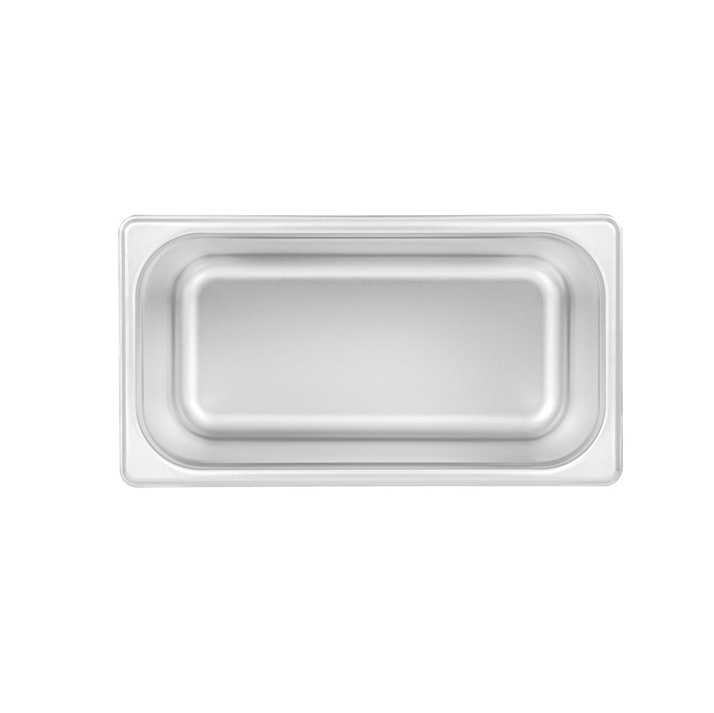 Kitchen Tek Stainless Steel 1/3 Size Steam Table Pan - 8 Inch Deep, Anti Jam, 24 Gauge - 12 count box
