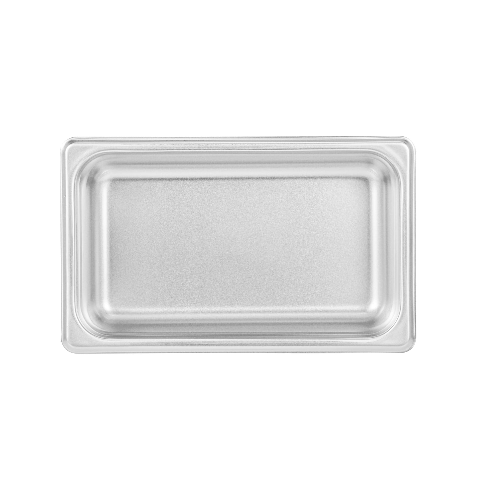 Kitchen Tek Stainless Steel 1/4 Size Steam Table Pan - 2 1/2 Inch Deep, Anti Jam, 24 Gauge - 1 count box