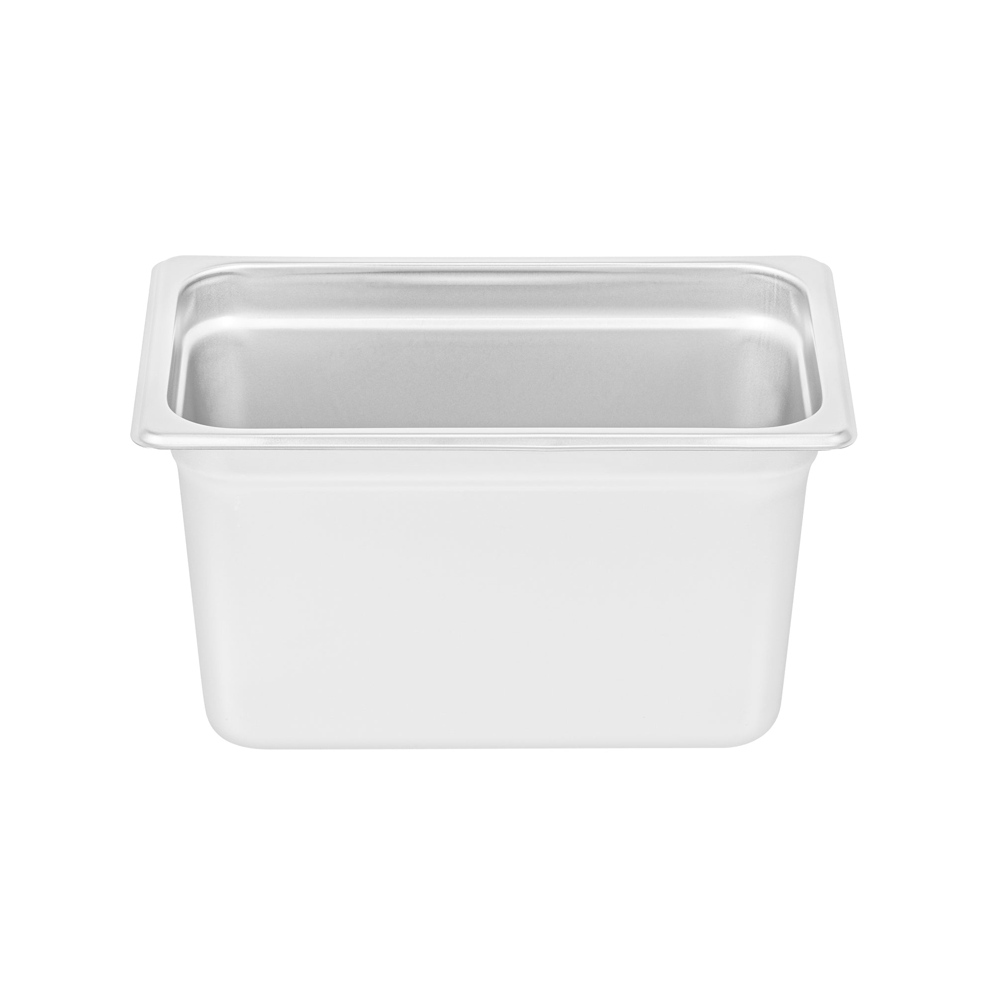 Kitchen Tek Stainless Steel 1/4 Size Steam Table Pan - 6 Inch Deep, Anti Jam, 24 Gauge - 12 count box
