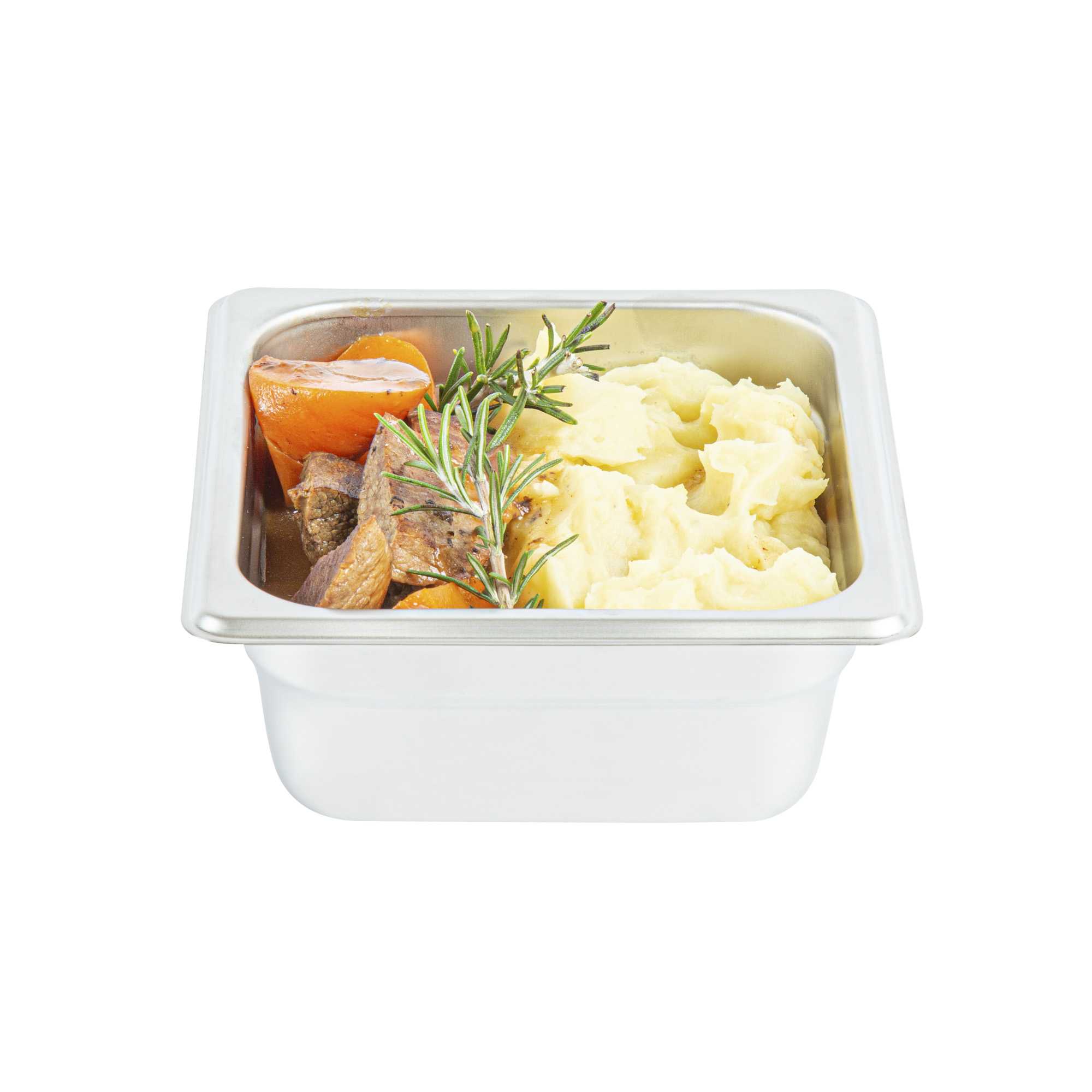Kitchen Tek Stainless Steel 1/6 Size Steam Table Pan - 2 1/2 Inch Deep, Anti Jam, 24 Gauge - 1 count box