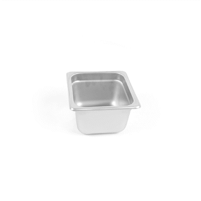 Kitchen Tek Stainless Steel 1/6 Size Steam Table Pan - 4 Inch Deep, Anti Jam, 24 Gauge - 1 count box