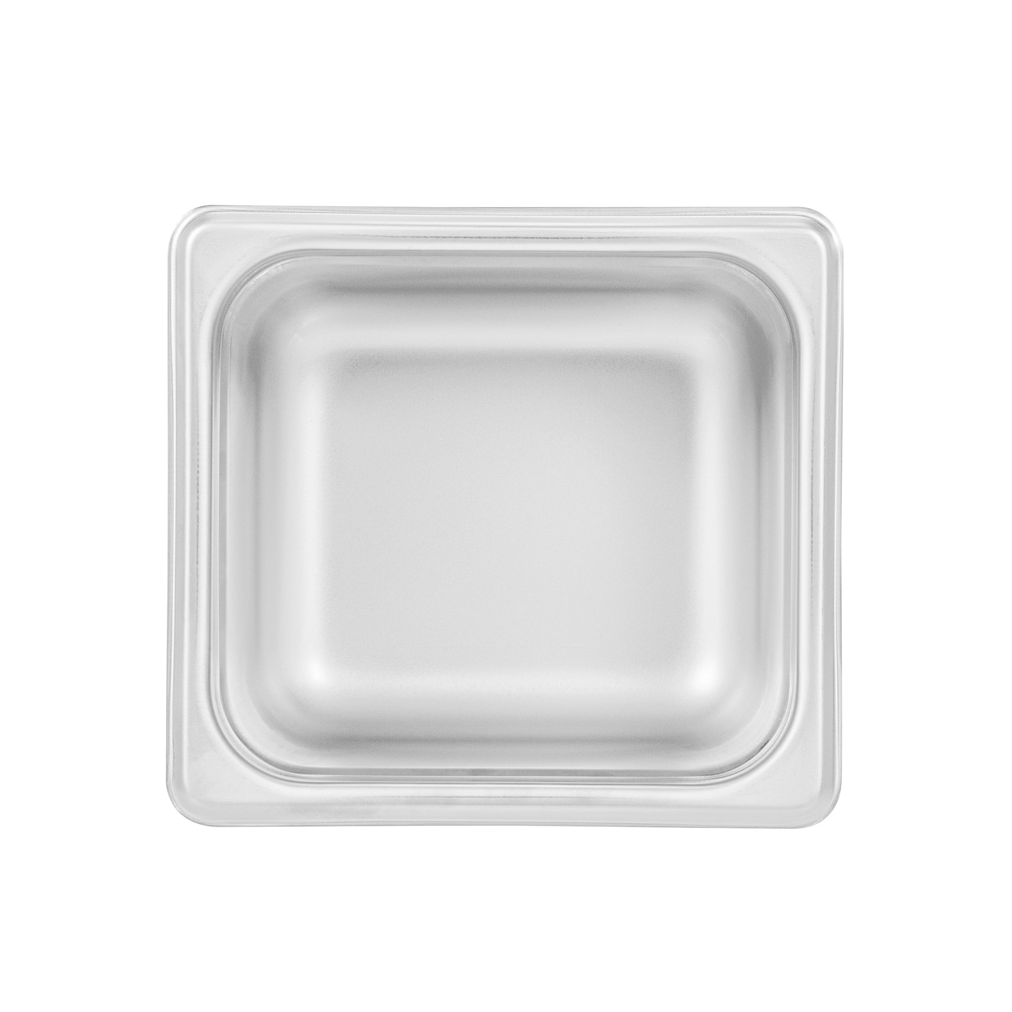 Kitchen Tek Stainless Steel 1/6 Size Steam Table Pan - 4 Inch Deep, Anti Jam, 24 Gauge - 12 count box