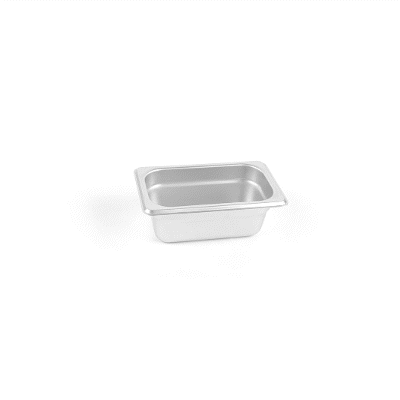 Kitchen Tek Stainless Steel 1/9 Size Steam Table Pan - 2 1/2 Inch Deep, Anti Jam, 24 Gauge - 1 count box