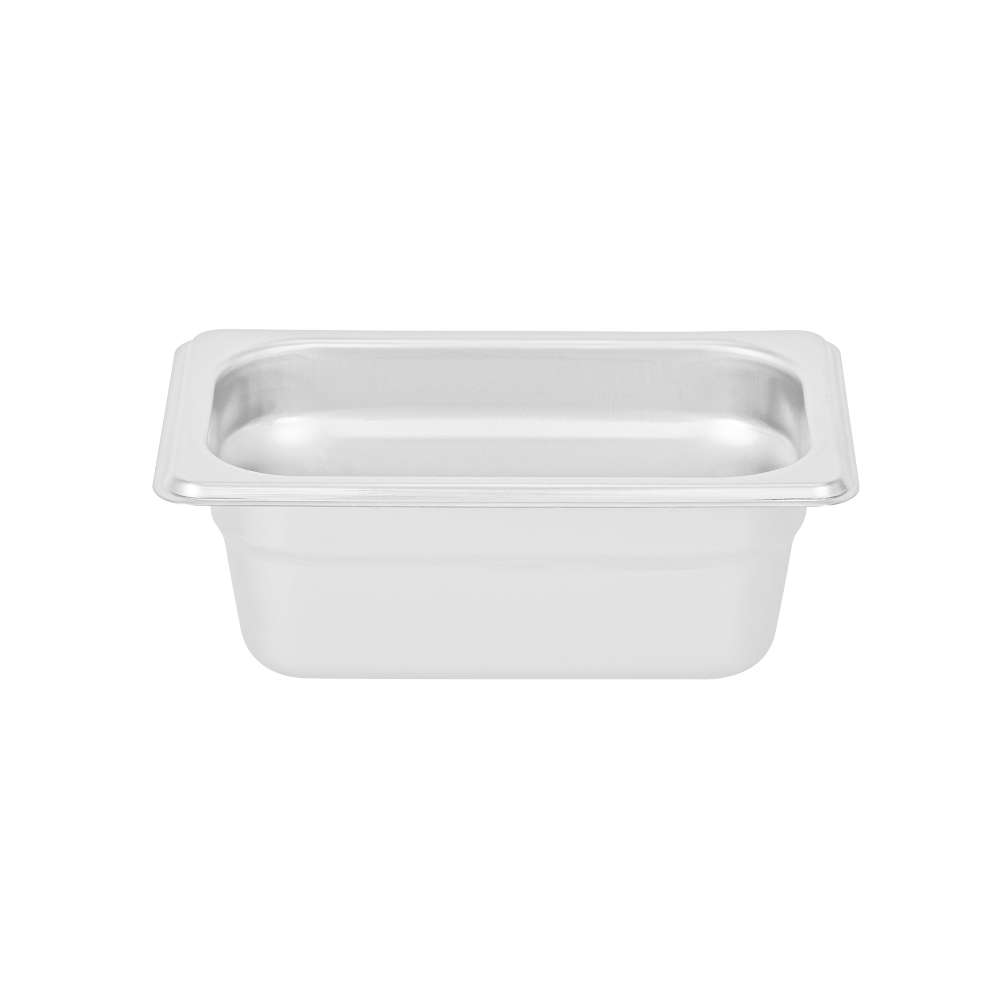 Kitchen Tek Stainless Steel 1/9 Size Steam Table Pan - 2 1/2 Inch Deep, Anti Jam, 24 Gauge - 12 count box