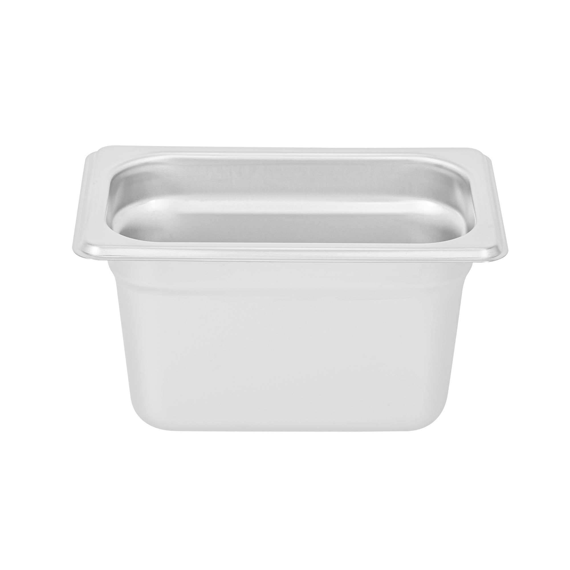 Kitchen Tek Stainless Steel 1/9 Size Steam Table Pan - 4 Inch Deep, Anti Jam, 24 Gauge - 12 count box