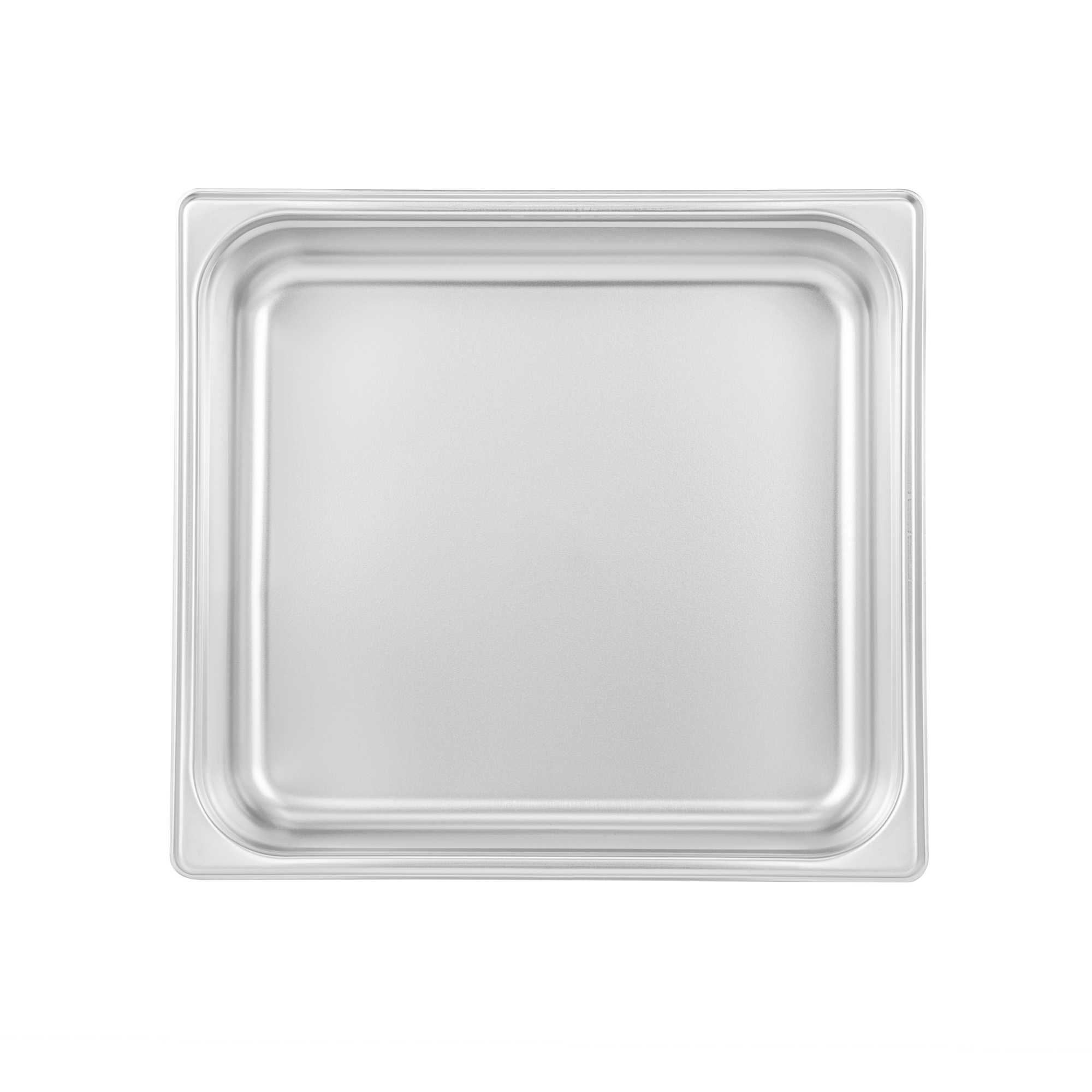 Kitchen Tek Stainless Steel 2/3 Size Steam Table Pan - 4 Inch Deep, Anti Jam, 24 Gauge - 1 count box