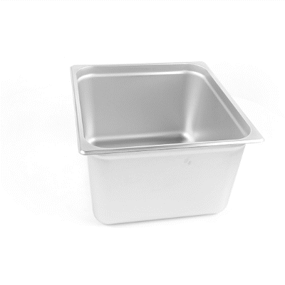 Kitchen Tek Stainless Steel 2/3 Size Steam Table Pan - 8 Inch Deep, Anti Jam, 24 Gauge - 1 count box