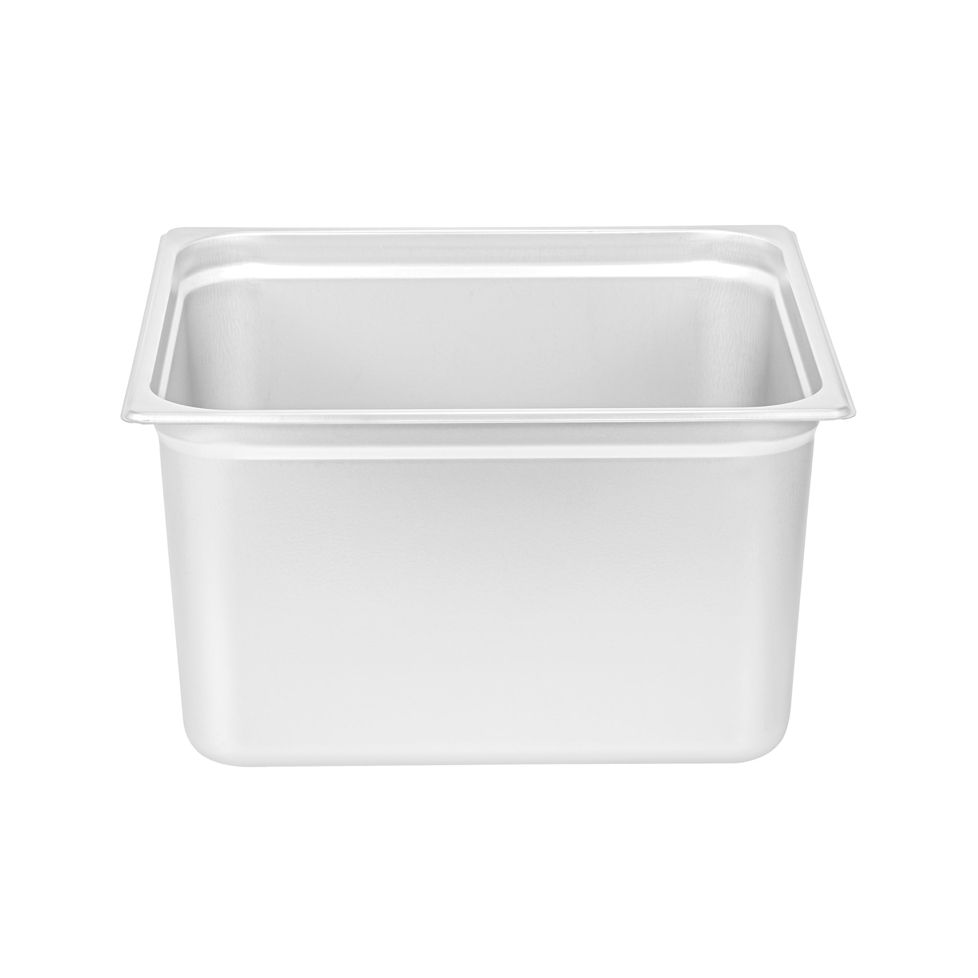 Kitchen Tek Stainless Steel 2/3 Size Steam Table Pan - 8 Inch Deep, Anti Jam, 24 Gauge - 6 count box