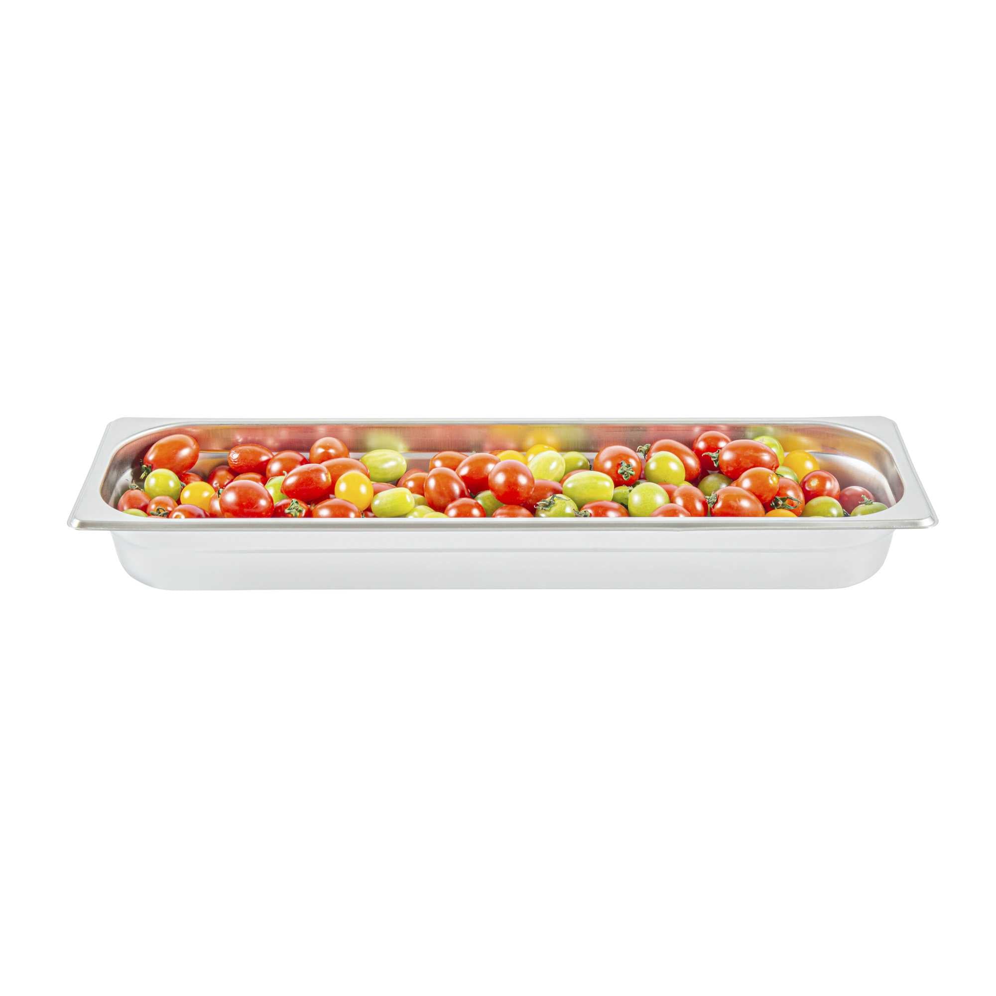 Kitchen Tek Stainless Steel 1/2 Size Long Steam Table Pan - 2 1/2 Inch Deep, Anti Jam, 24 Gauge - 1 count box
