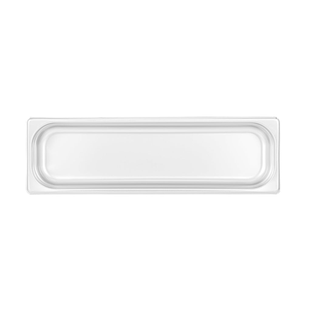 Kitchen Tek Stainless Steel 1/2 Size Long Steam Table Pan - 2 1/2 Inch Deep, Anti Jam, 24 Gauge - 6 count box