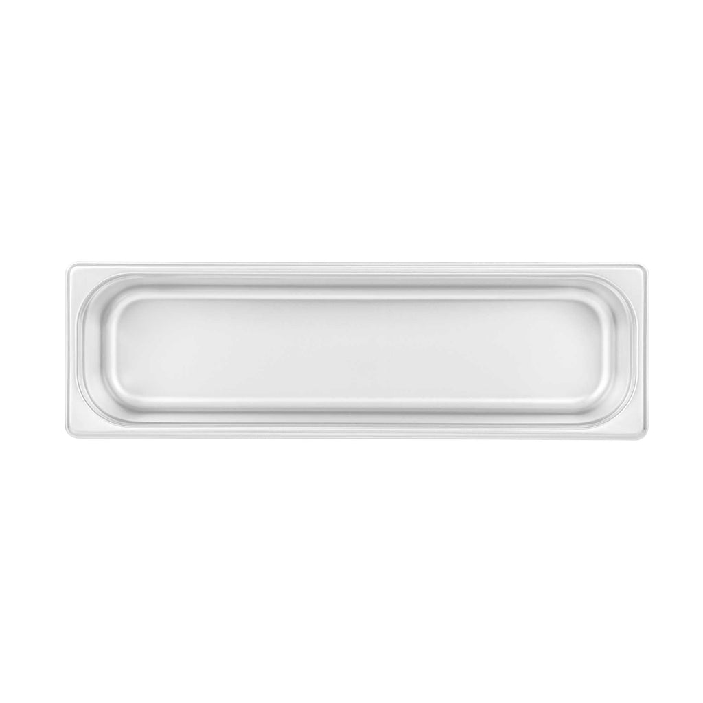 Kitchen Tek Stainless Steel 1/2 Size Long Steam Table Pan - 4 Inch Deep, Anti Jam, 24 Gauge - 1 count box