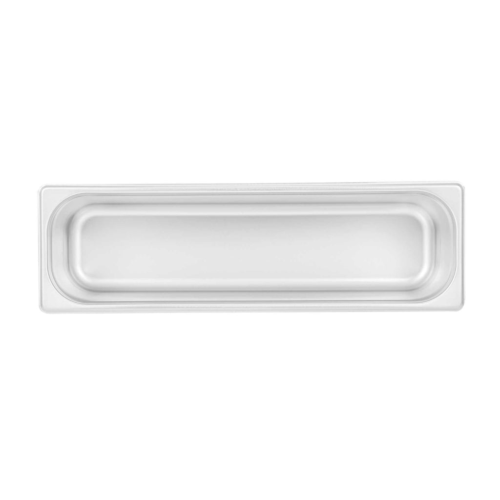 Kitchen Tek Stainless Steel 1/2 Size Long Steam Table Pan - 6 Inch Deep, Anti Jam, 24 Gauge - 1 count box