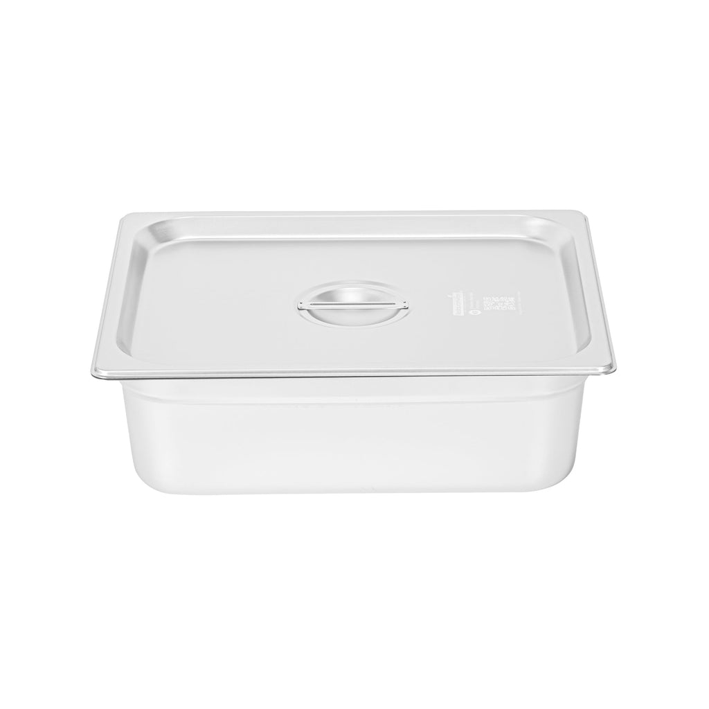 Kitchen Tek Stainless Steel Lid - Fits 1/2 Size Steam Table Pan - 12 count box