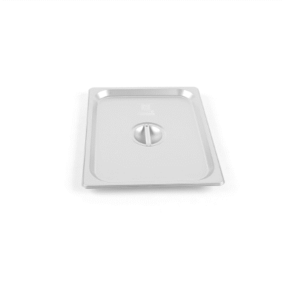 Kitchen Tek Stainless Steel Lid - Fits 1/2 Size Steam Table Pan - 12 count box