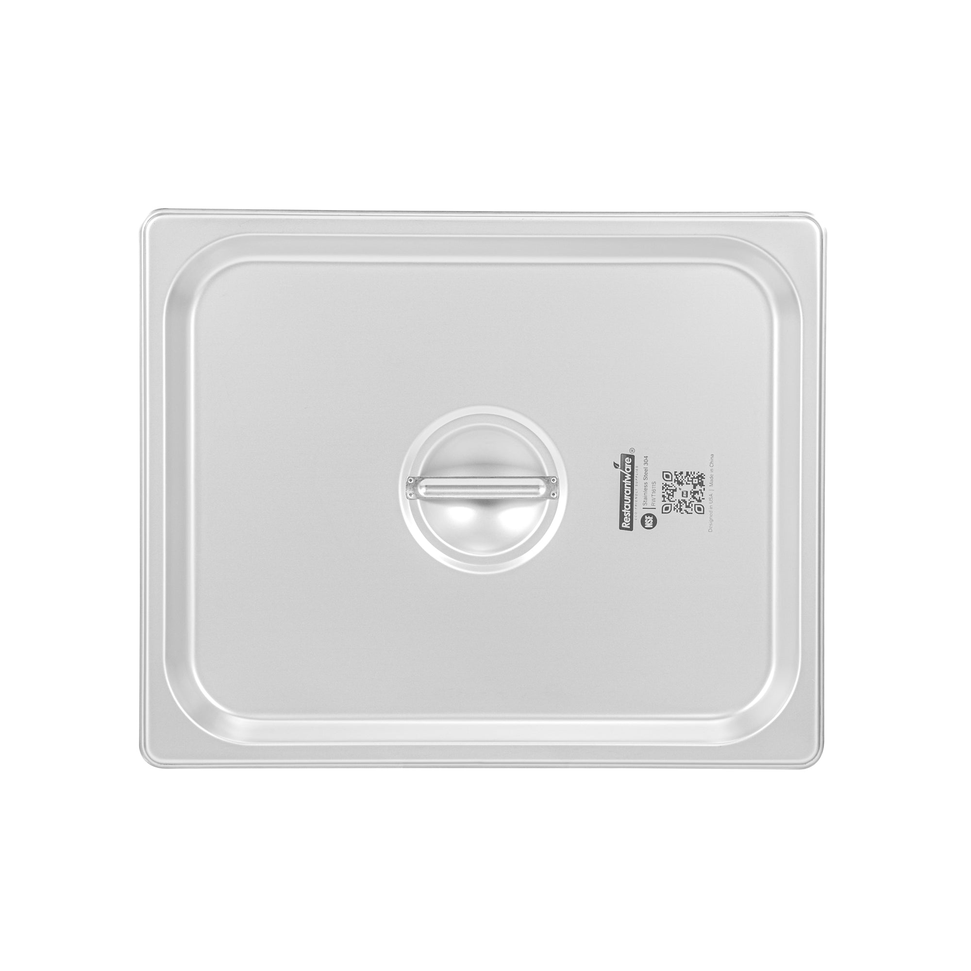 Kitchen Tek Stainless Steel Lid - Fits 1/2 Size Steam Table Pan - 12 count box