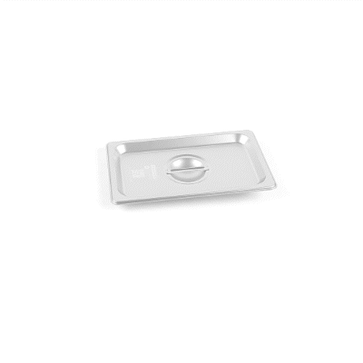 Kitchen Tek Stainless Steel Lid - Fits 1/4 Size Steam Table Pan - 1 count box