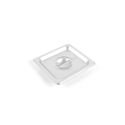 Kitchen Tek Stainless Steel Lid - Fits 1/6 Size Steam Table Pan - 12 count box