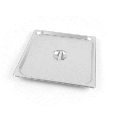 Kitchen Tek Stainless Steel Lid - Fits 2/3 Size Steam Table Pan - 1 count box