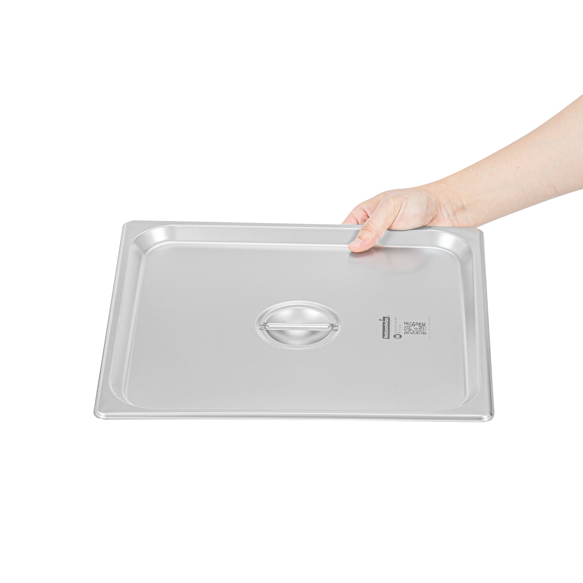 Kitchen Tek Stainless Steel Lid - Fits 2/3 Size Steam Table Pan - 12 count box