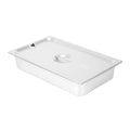 Kitchen Tek Stainless Steel Slotted Lid - Fits Full Size Steam Table Pan - 1 count box