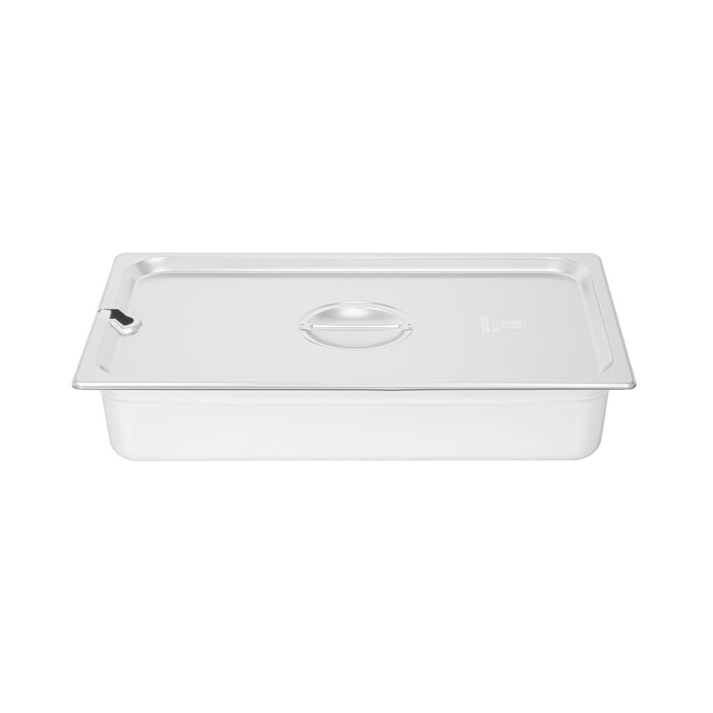 Kitchen Tek Stainless Steel Slotted Lid - Fits Full Size Steam Table Pan - 1 count box
