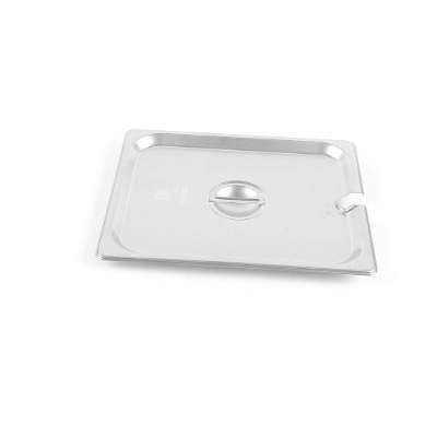 Kitchen Tek Stainless Steel Slotted Lid - Fits 1/2 Size Steam Table Pan - 12 count box