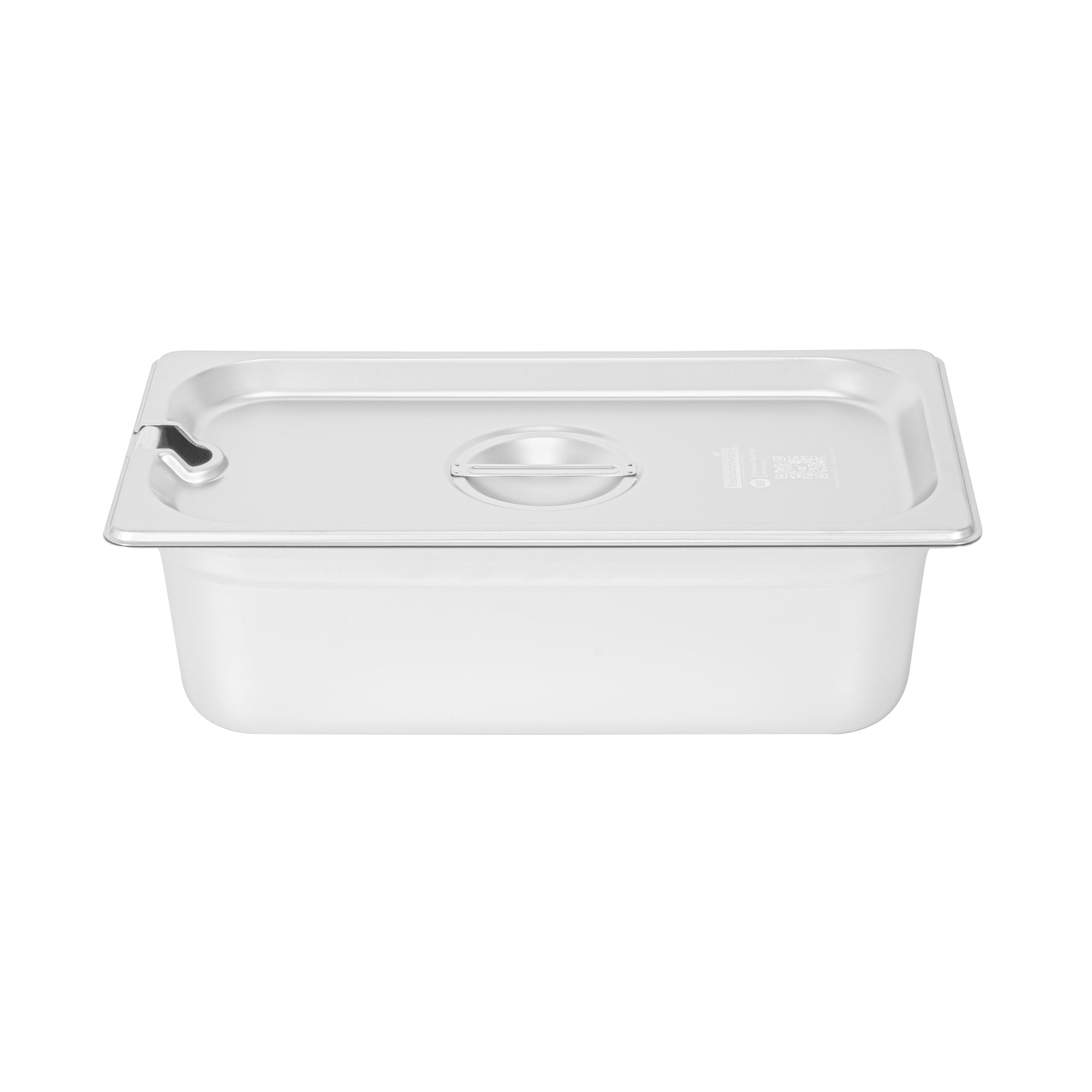 Kitchen Tek Stainless Steel Slotted Lid - Fits 1/3 Size Steam Table Pan - 12 count box