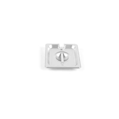 Kitchen Tek Stainless Steel Slotted Lid - Fits 1/6 Size Steam Table Pan - 1 count box